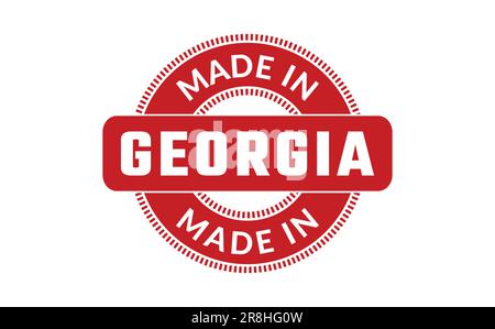 Made In Georgia Rubber Stamp Stock Vector