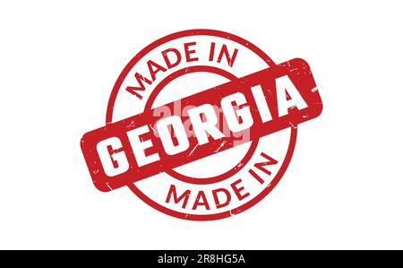 Made In Georgia Rubber Stamp Stock Vector