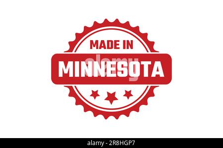 Made In Minnesota Rubber Stamp Stock Vector