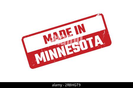 Made In Minnesota Rubber Stamp Stock Vector