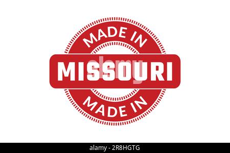 Made In Missouri Rubber Stamp Stock Vector