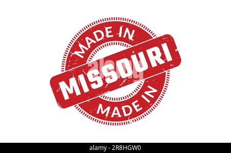 Made In Missouri Rubber Stamp Stock Vector