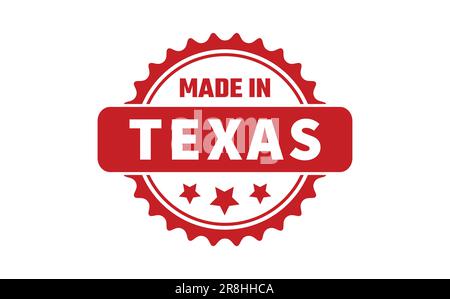 Made In Texas Rubber Stamp Stock Vector