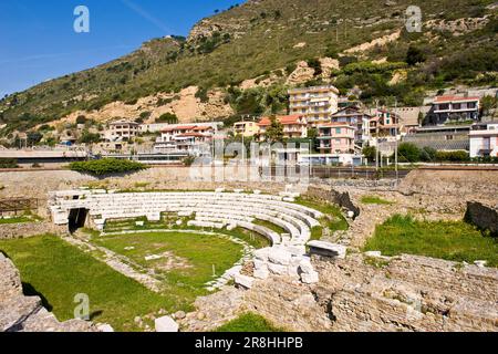 Archaeological Site. Roman Colony Albium Intemelium. Ventimiglia. Liguria. Italy Stock Photo