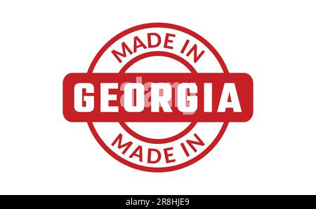 Made In Georgia Rubber Stamp Stock Vector