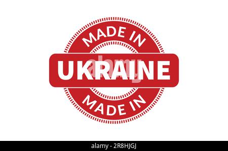 Made In Ukraine Rubber Stamp Stock Vector