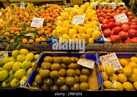 Market. Fruit Stand Stock Photo