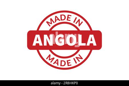 Made In Angola Rubber Stamp Stock Vector