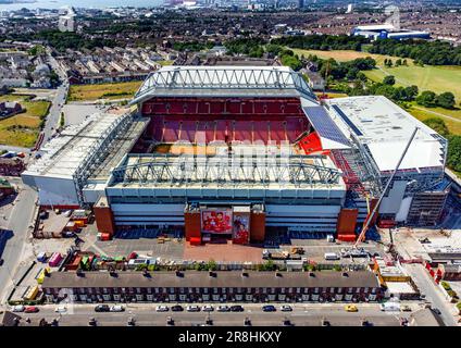 Anfield Stadium Expansion Stock Photo - Alamy