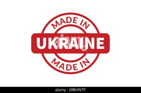 Made In Ukraine Rubber Stamp Stock Vector