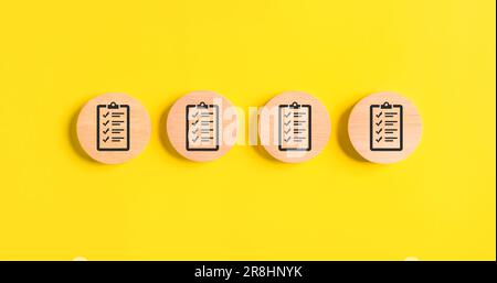 Business document paper icon, Document Management System, DMS Stock Photo