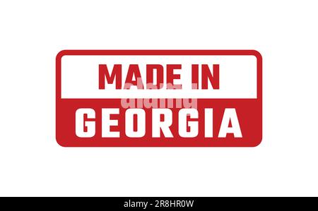 Made In Georgia Rubber Stamp Stock Vector