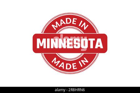 Made In Minnesota Rubber Stamp Stock Vector