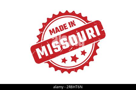 Made In Missouri Rubber Stamp Stock Vector