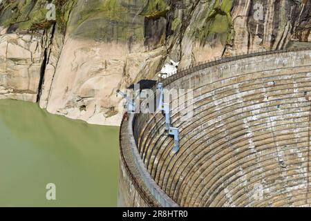 Hydroelectric Dam. Grimsel Pass. Switzerland Stock Photo