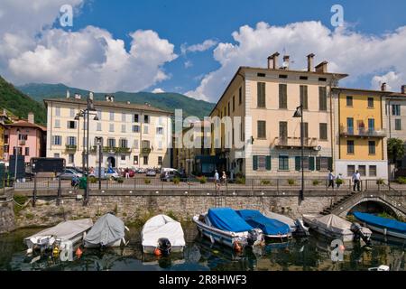 Harbor. Dongo. Como Lake. Italy Stock Photo