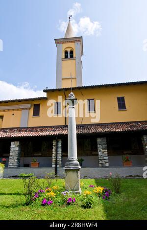 Convent of Our Lady of Tears. Convent of Madonna Delle Lacrime. Dongo. Como Lake. Italy Stock Photo