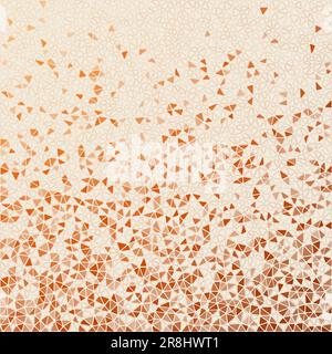 Abstract geometric background. Amazing scattered low poly triangles with colored gradient. Vibrant vector illustration. Stock Vector