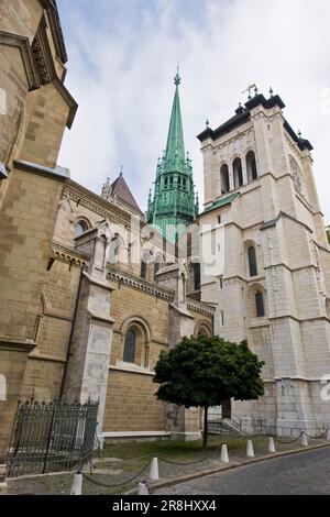 Saint-Pierre cathedral, Geneva, Switzerland (HDR Stock Photo - Alamy