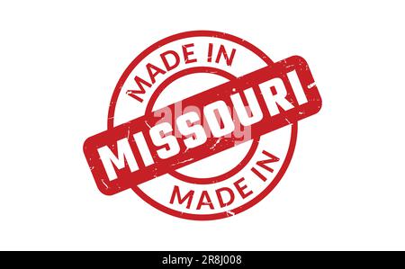 Made In Missouri Rubber Stamp Stock Vector