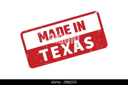Made In Texas Rubber Stamp Stock Vector