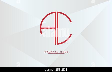 AC, CA Abstract Letters Logo Monogram Stock Vector