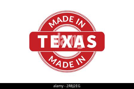 Made In Texas Rubber Stamp Stock Vector
