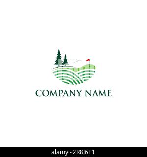 Golf Logo Simple Design. Golf Course Vector Stock Vector