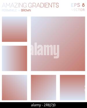 Colorful gradients in periwinkle and brown color tones. Admirable gradient background, quaint vector illustration. Stock Vector