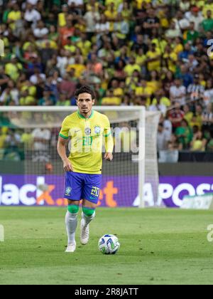 June 20, 2023. Lisbon, Portugal. Brazil and Palmeiras's midfielder Raphael  Veiga (20) in action during the international friendly game between Brazil  vs Senegal Credit: Alexandre de Sousa/Alamy Live News Stock Photo - Alamy