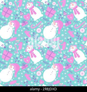 Winter gloves seamless pattern for fabrics and textiles and packaging ...