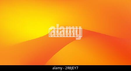 orange wavy gradient background design. vector illustration Stock Vector