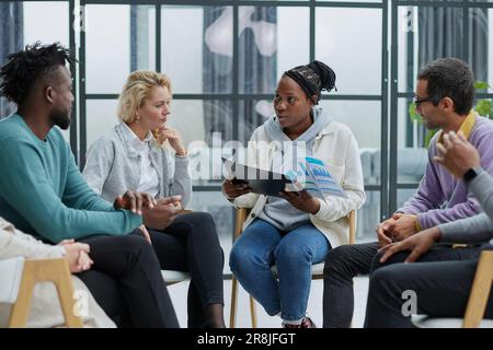 people sitting in business seminar room in hotel business Stock Photo