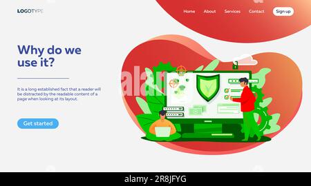 Personal digital security Stock Vector