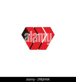 arrows shadow stripes embelem symbol vector Stock Vector