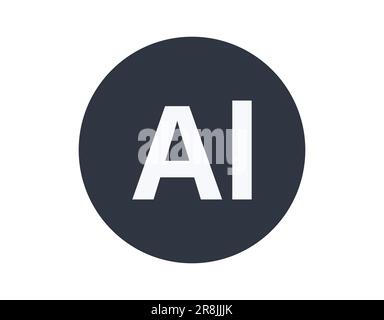 Isolated Aluminium Chemical Element in a Circle. Stock Vector