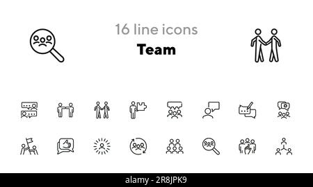 Team icons Stock Vector