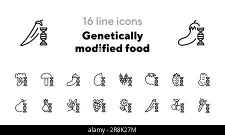 Genetically modified seed icon. Outline genetically modified seed ...