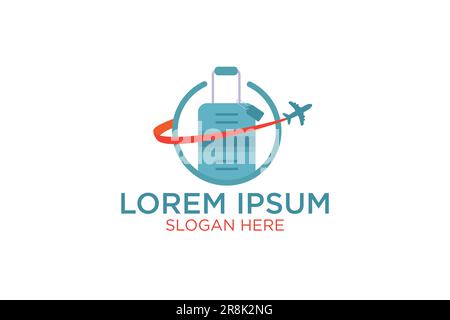 Bag Travel Tour logo design vector Stock Vector
