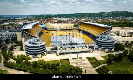 Acrisure Stadium in Pittsburgh - aerial view - PITTSBURGH, USA - JUNE ...