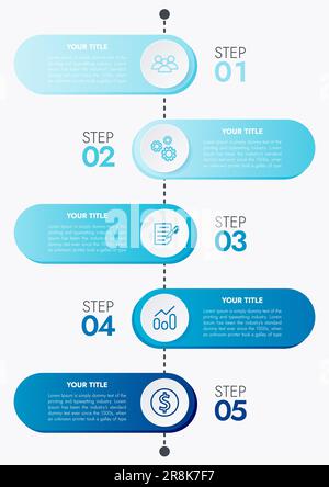 Infographic Template for Business in 3 Steps Stock Photo - Alamy