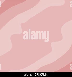Abstract rectangular frame with top and bottom pattern of wavy lines in trendy coffee hues with copyspace. Isolate. Template for lettering. Good for p Stock Vector