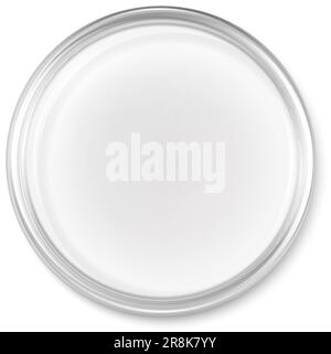 3d realistic vector icon. Petri dish. Laboratory and sience equipment. Test and research lab. Stock Vector