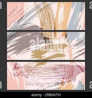 abstract background with spots of colored paint. Template for textures, textiles, wallpapers, screensavers, covers and creative ideas Stock Vector