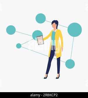 Scientist doing research Stock Vector