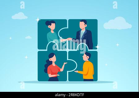 Team work and business problem solving concept Stock Vector