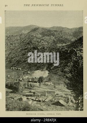 Newhouse Tunnel General View from the Article The Newhouse Tunnel [Argo Tunnel ] at Idaho Springs, Colorado USA by Arthur Lakes from The Engineering Magazine DEVOTED TO INDUSTRIAL PROGRESS Volume X October 1896 NEW YORK The Engineering Magazine Co Stock Photo