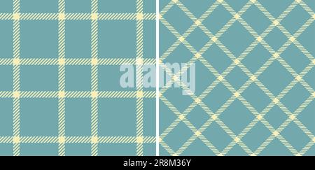 Texture tartan vector of pattern background seamless with a fabric plaid check textile set in cream colors. Stock Vector