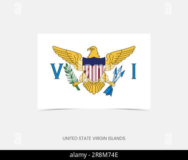 Flag of United State Virgin Islands - Vector illustration Stock Vector ...