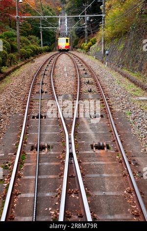 Mount Takaosan cable car Stock Photo